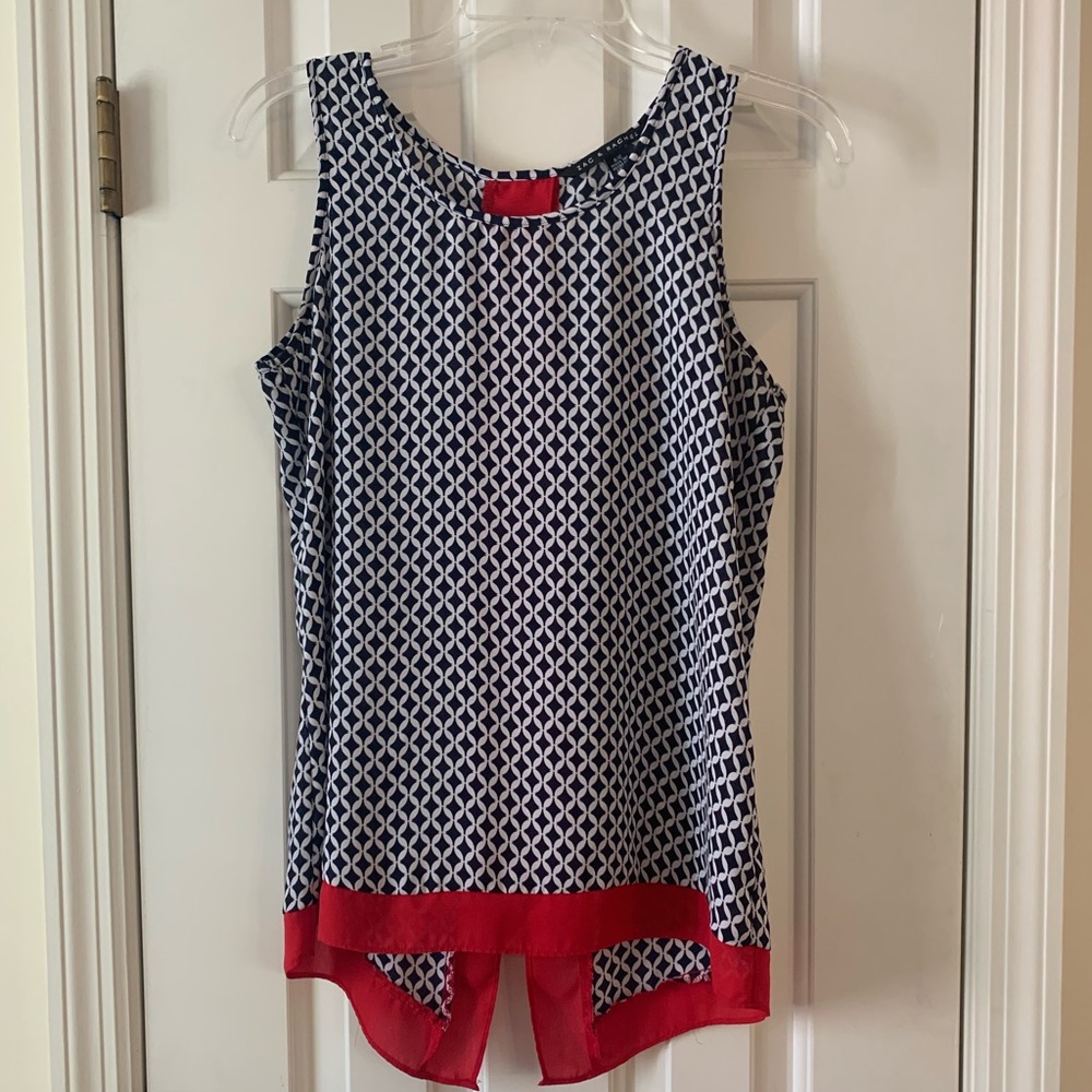 Navy and Red Blouse!